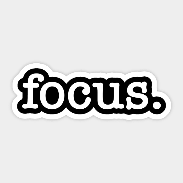 focus. Sticker by PhotoPunk
